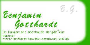 benjamin gotthardt business card